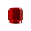 Goodridge -3 JIC Female Aluminum Tube Nut Red