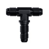 Goodridge -04 Aluminum Male Tee Bulkhead Black
