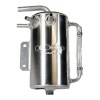 OBP 1 Liter Bulkhead Mount Baffled Round Oil Catch Tank - Subaru