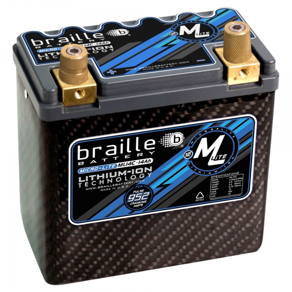 Braille ML14C MicroLite Carbon Lithium Battery