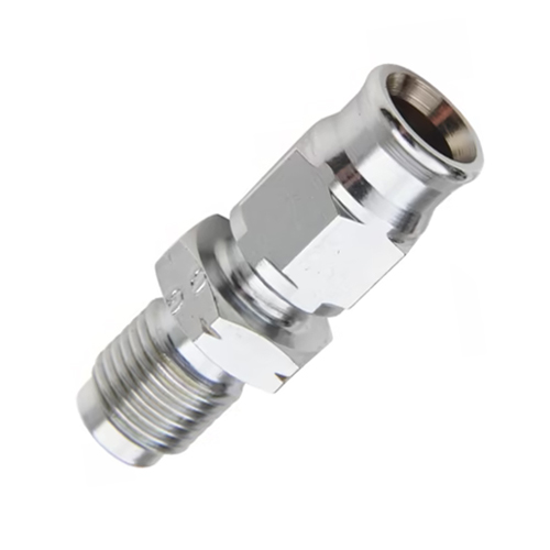 Goodridge M10 x 1.25 Straight Concave Male Chrome Plated Fitting
