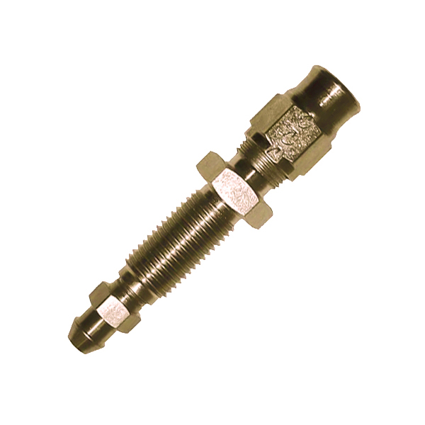 Goodridge 600 Series Straight Plated Steel JIC Bulkhead Bleed Nipple Fitting
