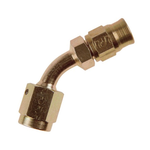 Goodridge 45 AN-03 to -03 Swept Female Plated Steel Fitting