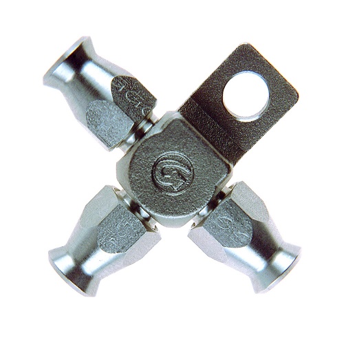 Goodridge -03 JIC Stainless Equal Tee Lug Fitting