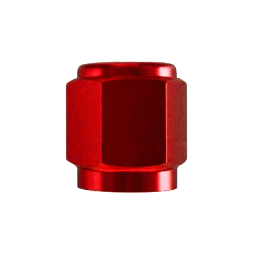 Goodridge -4 JIC Female Aluminum Tube Nut Red