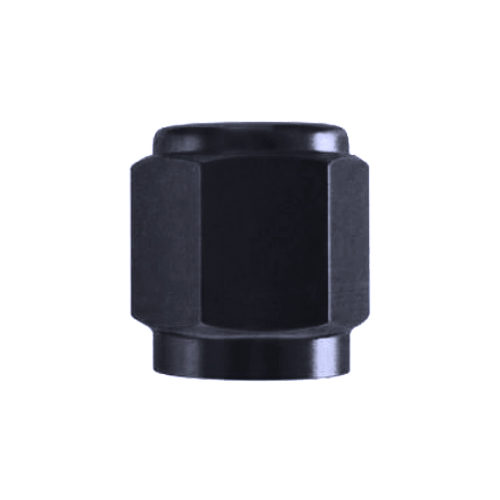 Goodridge -6 JIC Female Aluminum Tube Nut Black