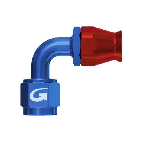 Goodridge 90 AN-04 to -04 Swept Female Aluminum Fitting