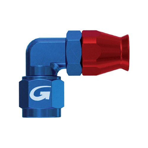 Goodridge AN-04 90 Forged Female Double Swivel Aluminum Fitting