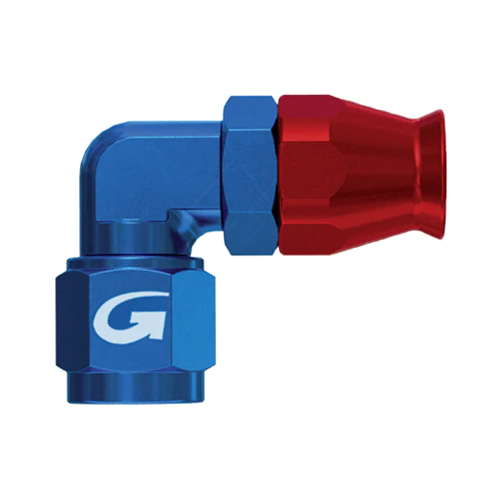 Goodridge AN-06 90 Forged Female Double Swivel Aluminum Fitting