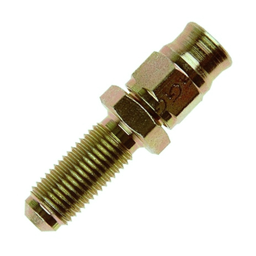 Goodridge AN-04 Straight Convex Male Plated Steel Bulkhead Fitting
