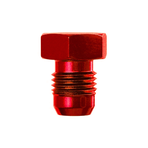 Goodridge -06 Aluminum Male Plug Red