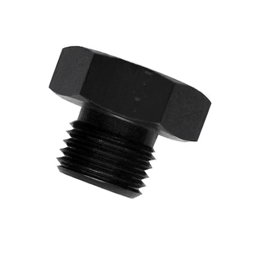 Goodridge -04 Aluminum Male Port Plug Black