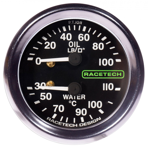 Racetech 52mm Chrome Gauge Bezels