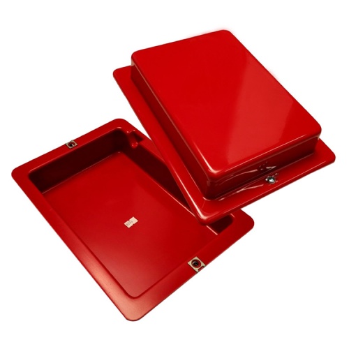 Racetech Lay Flat Battery Box Red