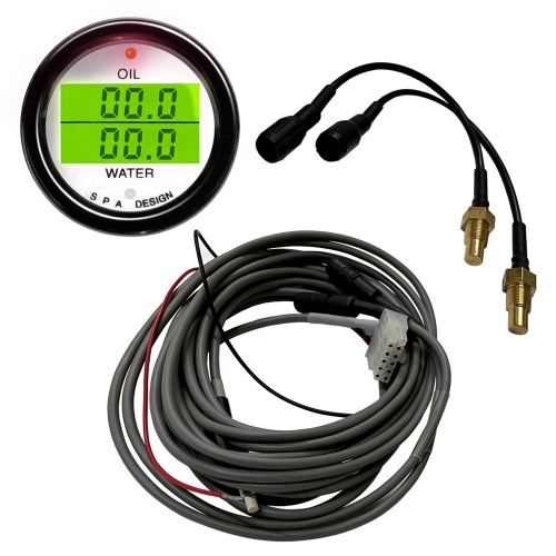 SPA Dual Oil Temperature & Water Temperature Gauge
