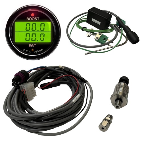 SPA Boost Pressure & Exhaust Gas Temp Gauge