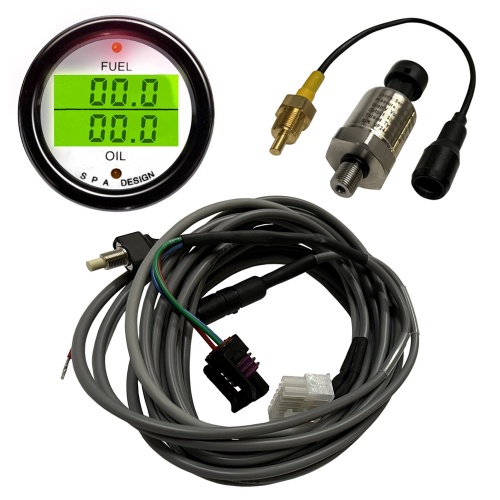 SPA Dual Fuel Pressure & Oil Temperature Gauge