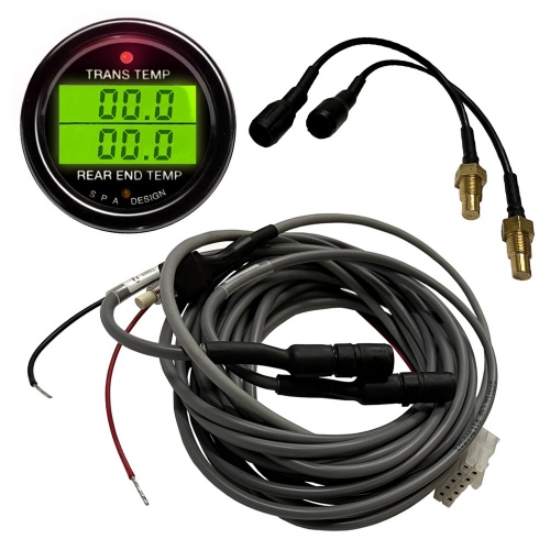 SPA Dual Trans Temp & Rear End Temp Gauge