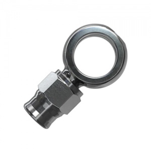 Goodridge Straight 7/16'' to -03 Chrome Banjo