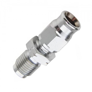 Goodridge M10 x 1 Straight Concave Male Chrome Plated Fitting