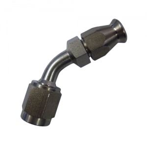 Goodridge 45 AN-03 to -03 Swept Female Stainless Steel Fitting