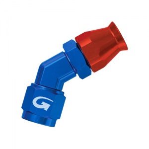 Goodridge AN-04 45 Forged Female Double Swivel Aluminum Fitting