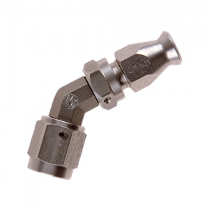 Goodridge AN-04 45° Forged Female Double Swivel Stainless Fitting