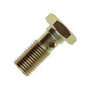 Goodridge -03 JIC Long Plated Steel Banjo Bolt