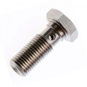 Goodridge -04 JIC Long Stainless Steel Banjo Bolt