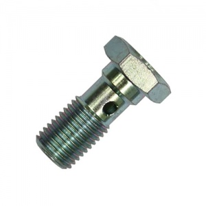 Goodridge -04 JIC Standard Plated Steel Banjo Bolt