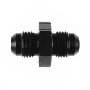 Goodridge -3 JIC Equal Male Aluminum Adaptor Black