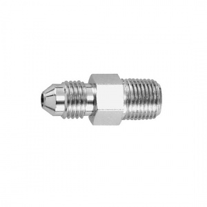 Goodridge -03 JIC-NPT Straight Chrome Adaptor