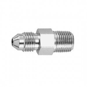 Goodridge -06 JIC-NPT Straight Chrome Adaptor