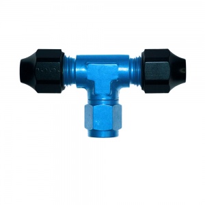 Goodridge 8mm Hardline Tee -06 JIC Female Leg