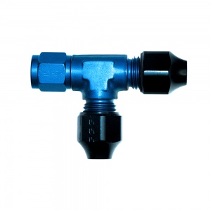 Goodridge 8mm Hardline Tee -06 JIC Female Run