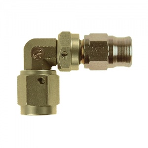 Goodridge AN-03 90 Forged Female Double Swivel Plated Fitting