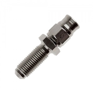 Goodridge AN-03 Straight Convex Male Chrome Plated Bulkhead Fitting