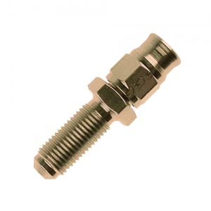 Goodridge AN-03 Straight Convex Male Plated Steel Bulkhead Fitting