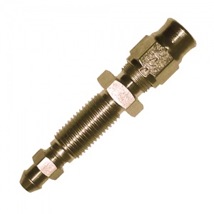 Goodridge AN-03 Straight Convex Male Plated Steel Bulkhead BN Fitting