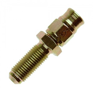 Goodridge AN-04 Straight Convex Male Plated Steel Bulkhead Fitting