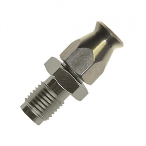 Goodridge AN-03 Straight Concave Male Stainless Steel Fitting
