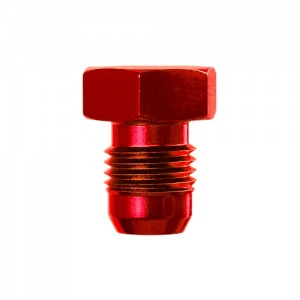 Goodridge -08 Aluminum Male Plug Red
