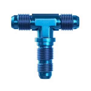 Goodridge -10 Aluminum Male Tee Bulkhead
