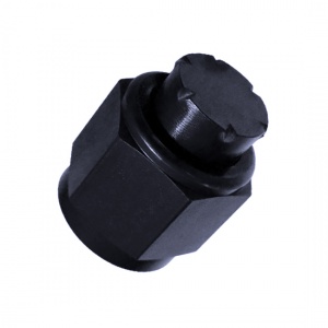 Goodridge -03 Aluminum Female Cap Black