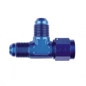 Goodridge -3 JIC Aluminum Female Tee on  Run Adaptor