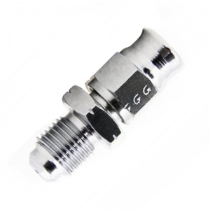Goodridge M10 x 1 Straight Convex Male Chrome Plated Fitting