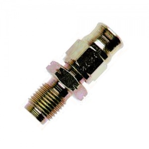 Goodridge M10 x 1.25 Straight Concave Male Plated Steel Fitting