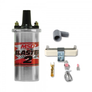 MSD Blaster II Chrome Ballast Ignition Coil Kit