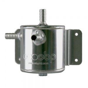 OBP 0.5 Liter Bulkhead Mount Catch Tank Round Non-Baffled