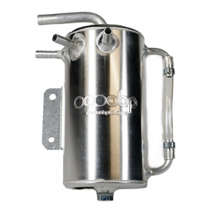 OBP 1 Liter Bulkhead Mount Baffled Round Oil Catch Tank - Subaru